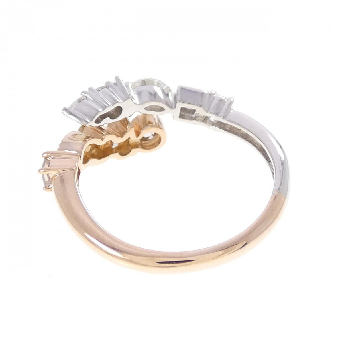GSTV Platinum Diamond Ring – top view