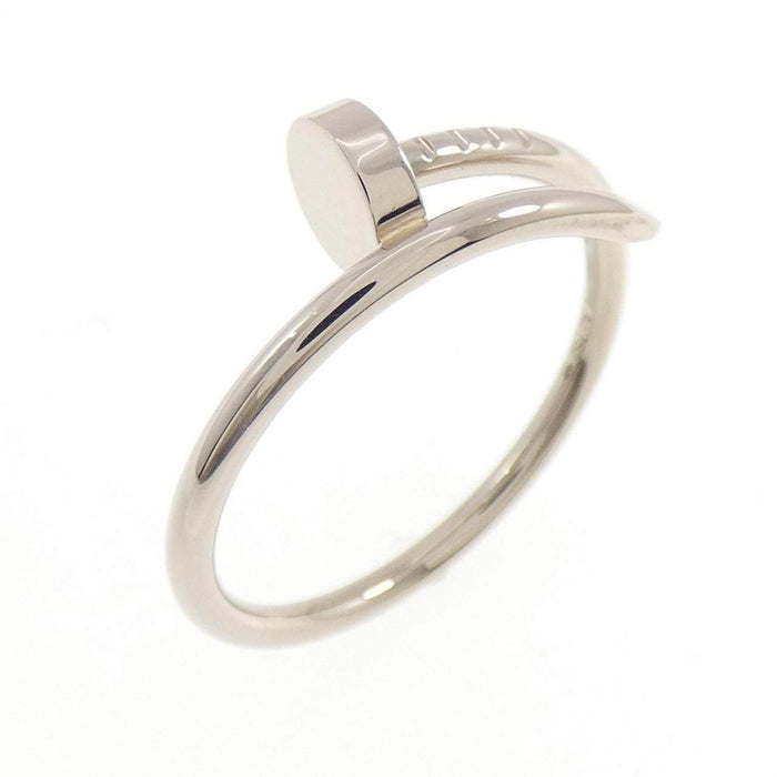 Cartier Juste Un Clou Small 18K White Gold Ring – front view