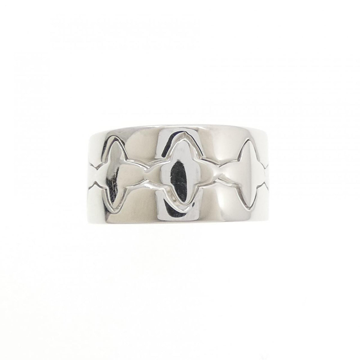 Ginza Tanaka 18K White Gold Ring – side view
