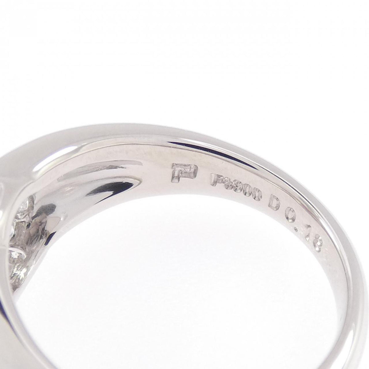 Pola Platinum Diamond Ruby Ring – inside band