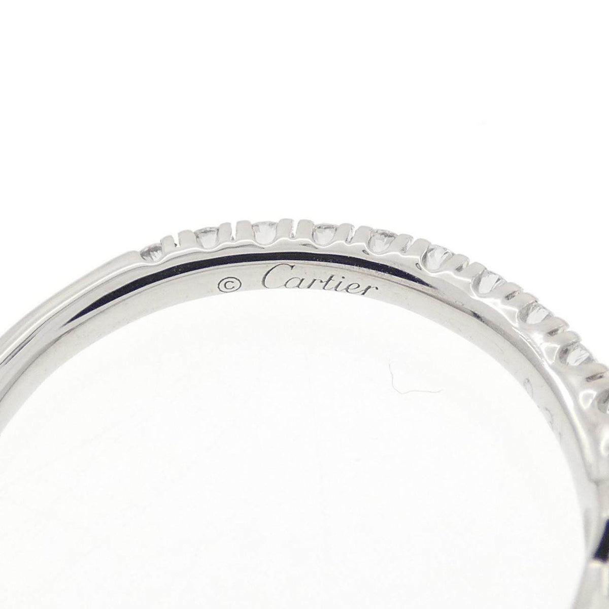 Cartier 1895 Platinum Diamond Solitaire Ring – inside band