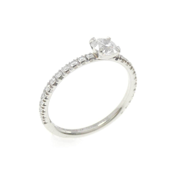Boucheron Platinum Diamond Ring – front view