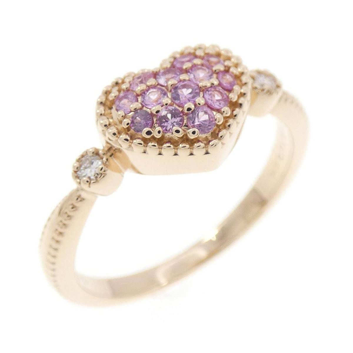 Ponte Vecchio 18K Rose Gold Diamond Sapphire Ring – front view