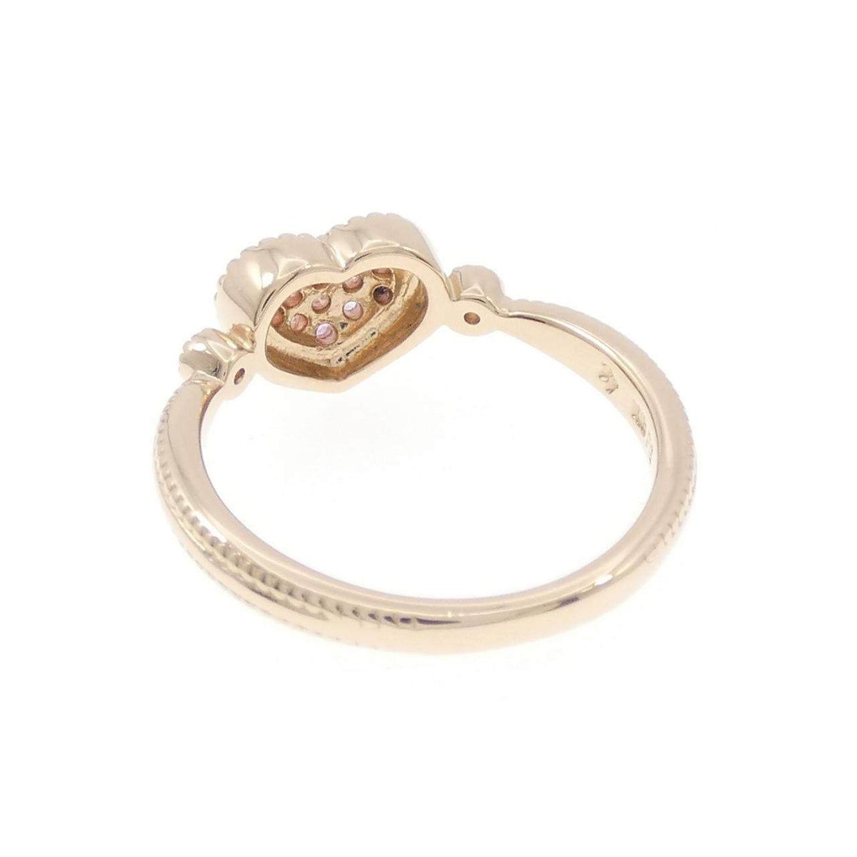 Ponte Vecchio 18K Rose Gold Diamond Sapphire Ring – top view