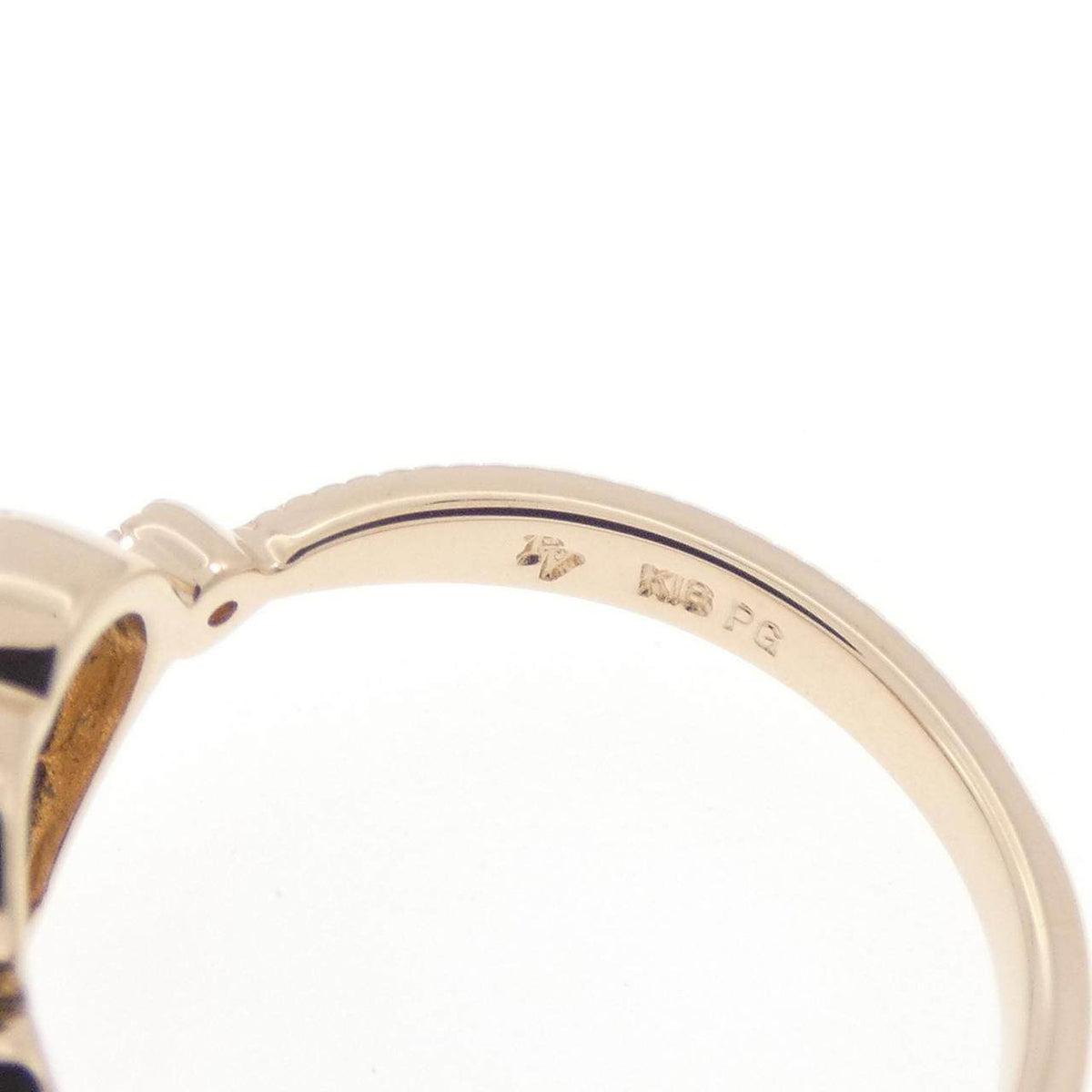 Ponte Vecchio 18K Rose Gold Diamond Sapphire Ring – inside band