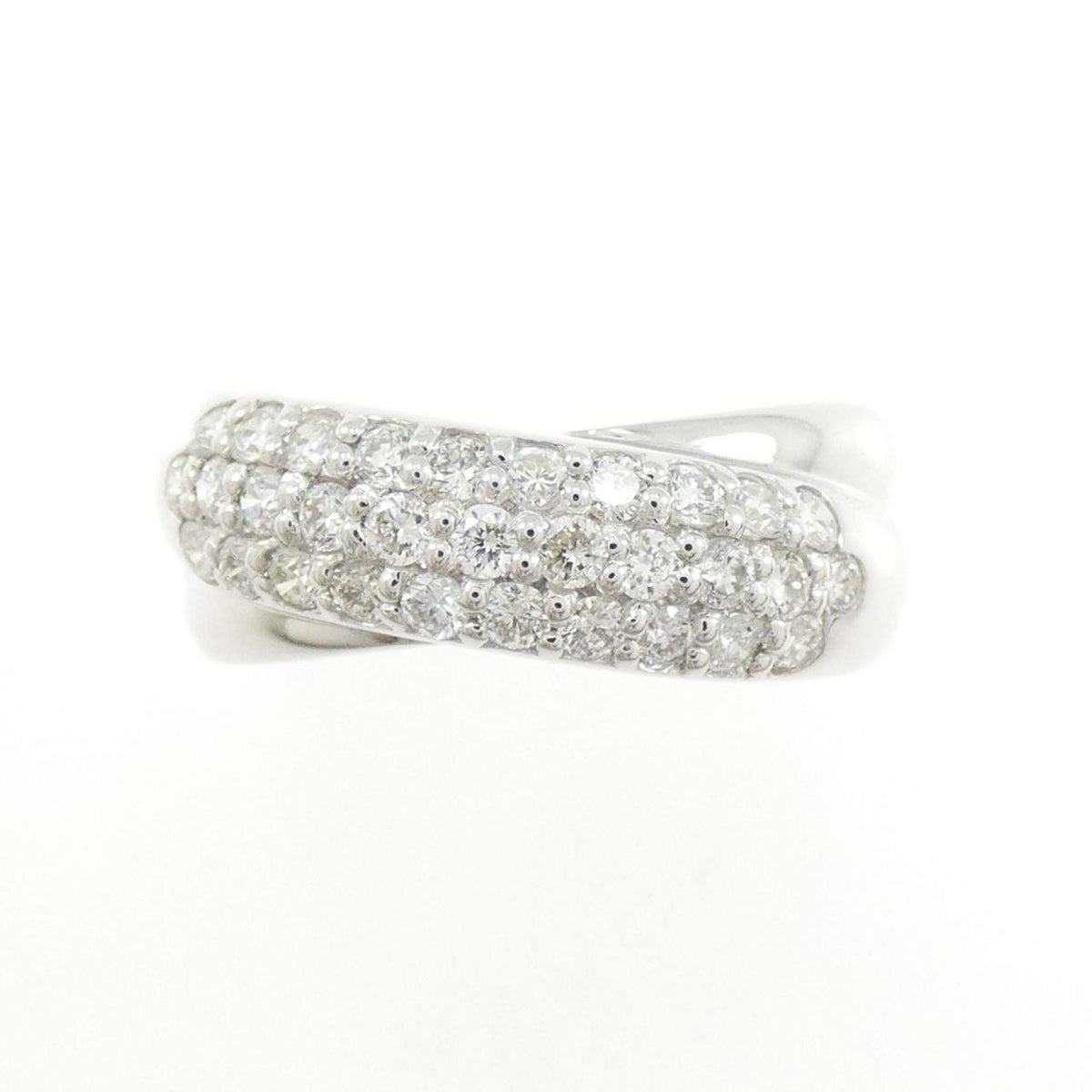 Ponte Vecchio 18K White Gold Diamond Ring – side view