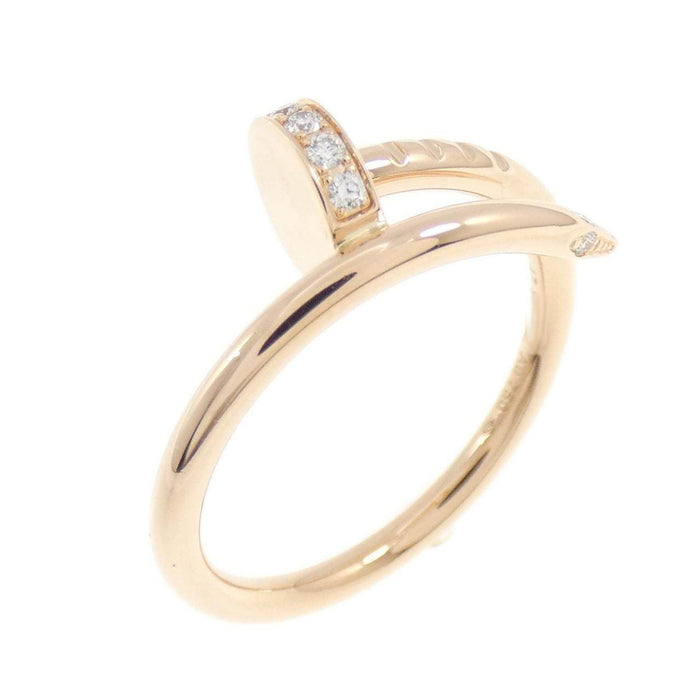 Cartier Juste Un Clou 18K Rose Gold Diamond Ring – front view