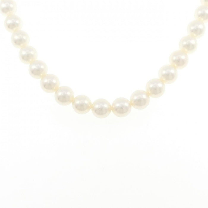 Tasaki Sterling Silver Akoya Pearl Necklace – front view