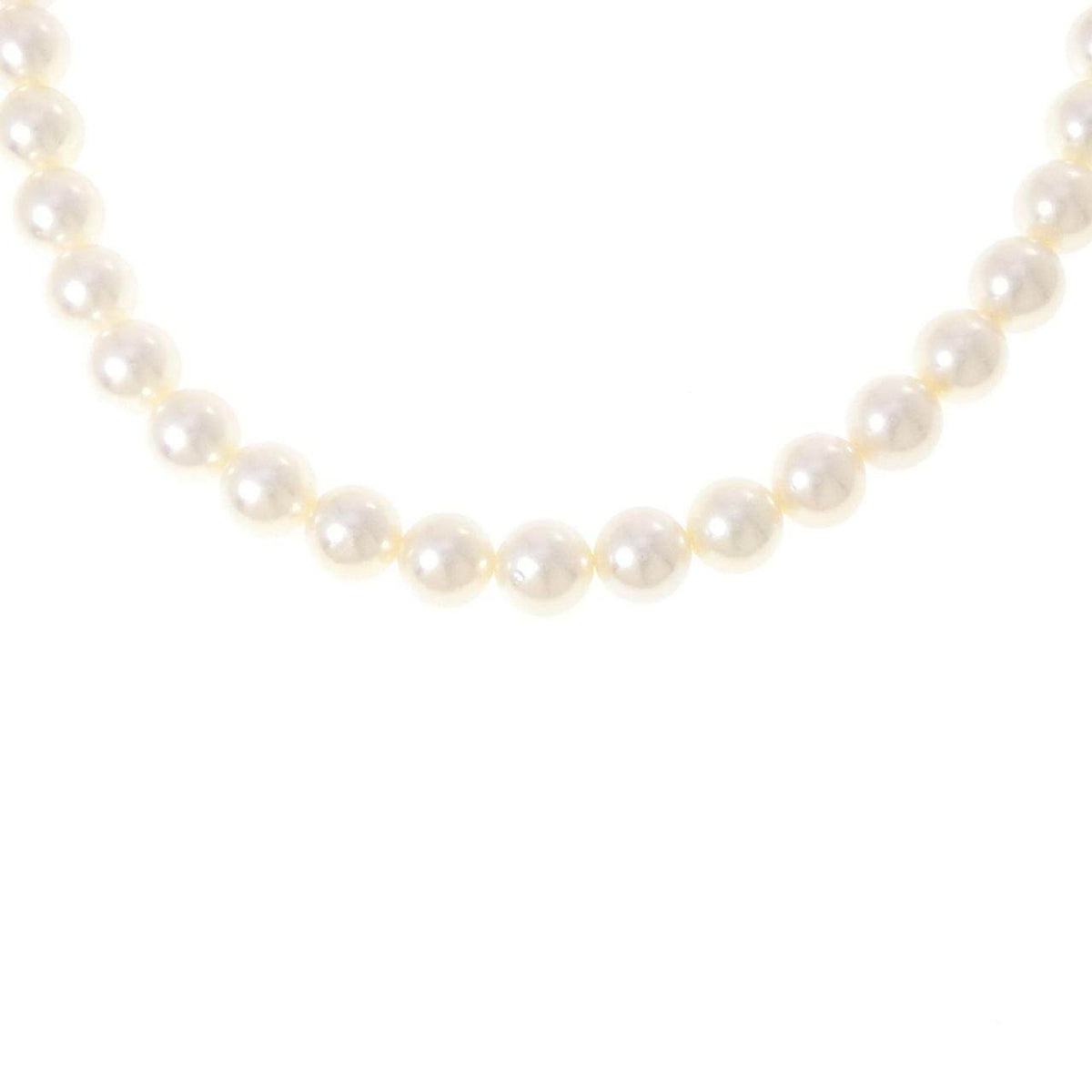 Tasaki Sterling Silver Akoya Pearl Necklace – front view