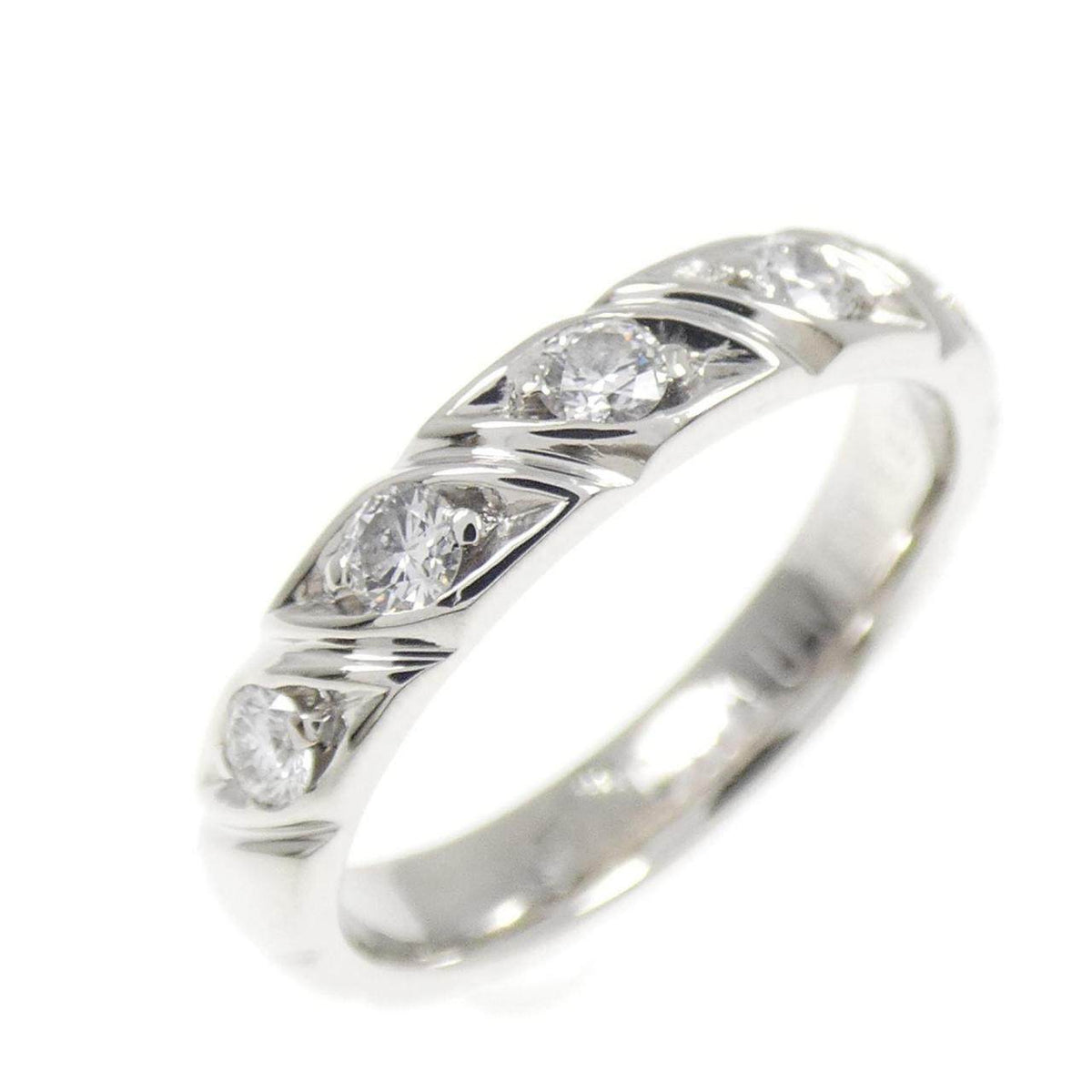 Chaumet Torsade Platinum Diamond Ring – front view