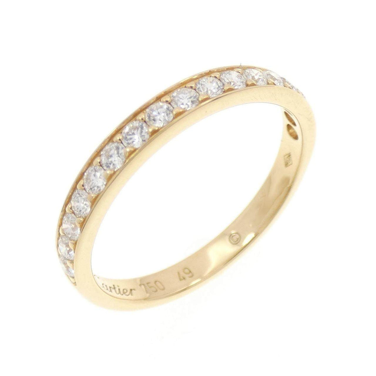 Cartier 18K Yellow Gold Diamond Wedding Ring – front view