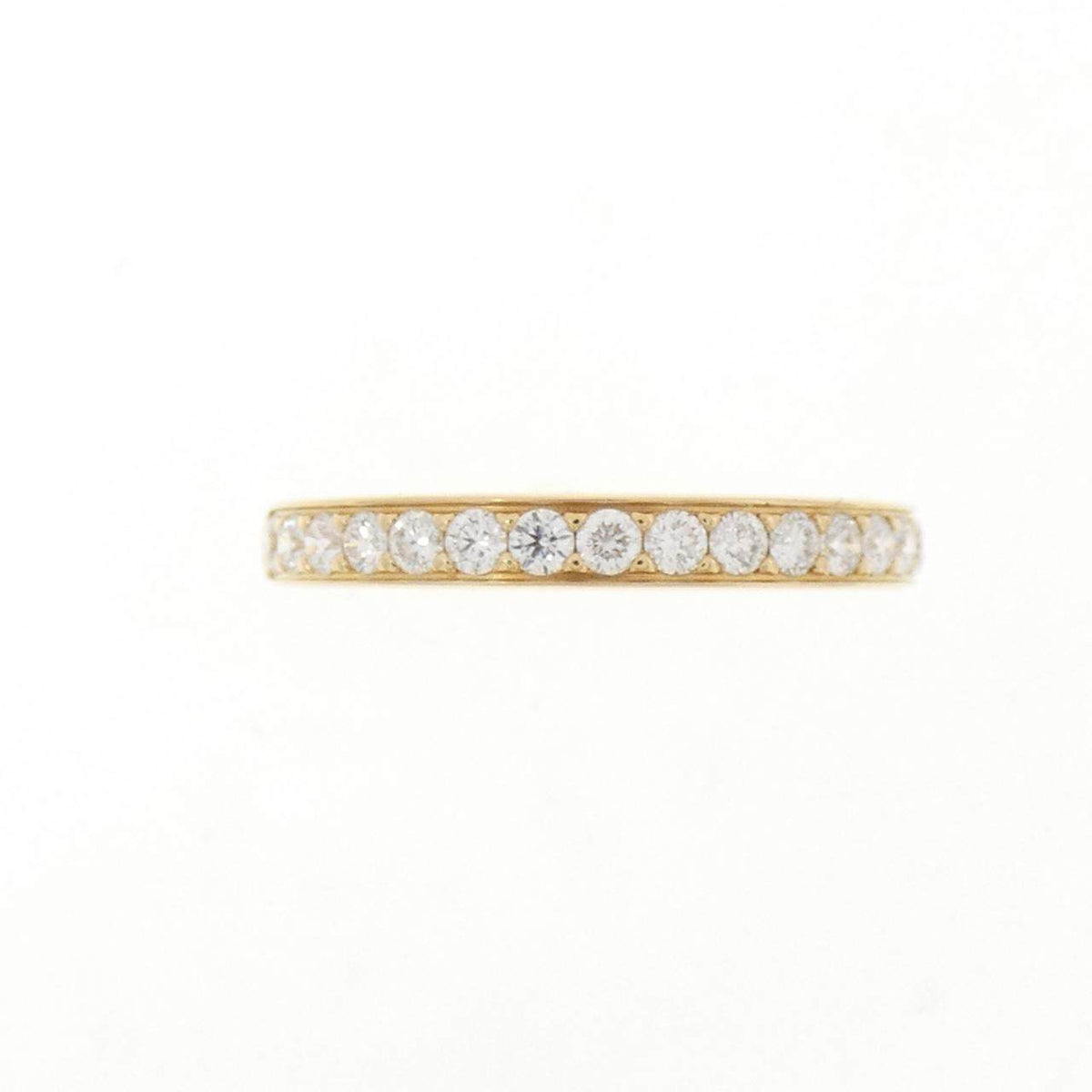 Cartier 18K Yellow Gold Diamond Wedding Ring – side view