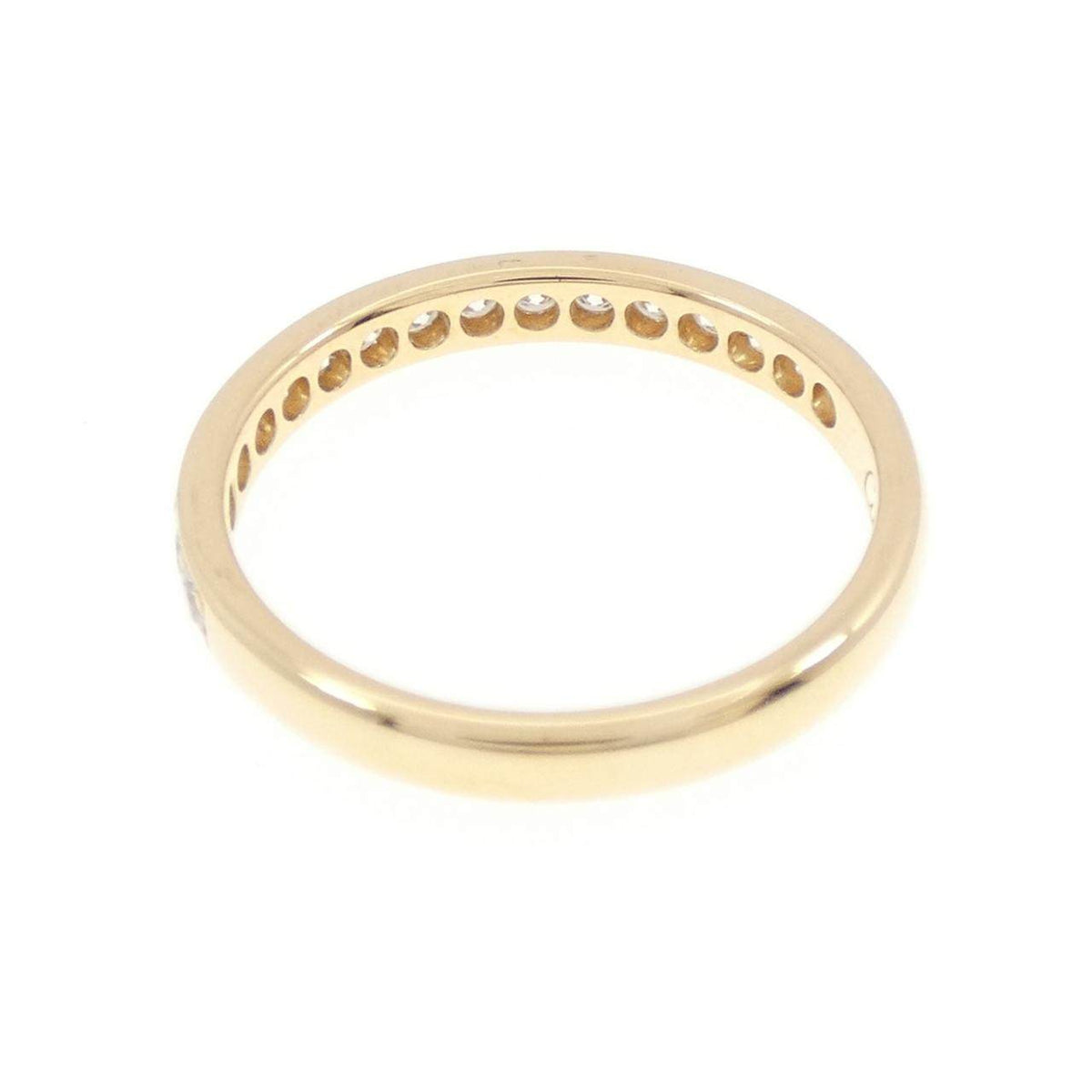 Cartier 18K Yellow Gold Diamond Wedding Ring – top view