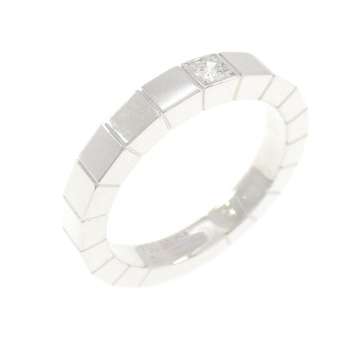 Cartier Lanieres 18K White Gold Diamond Ring – front view