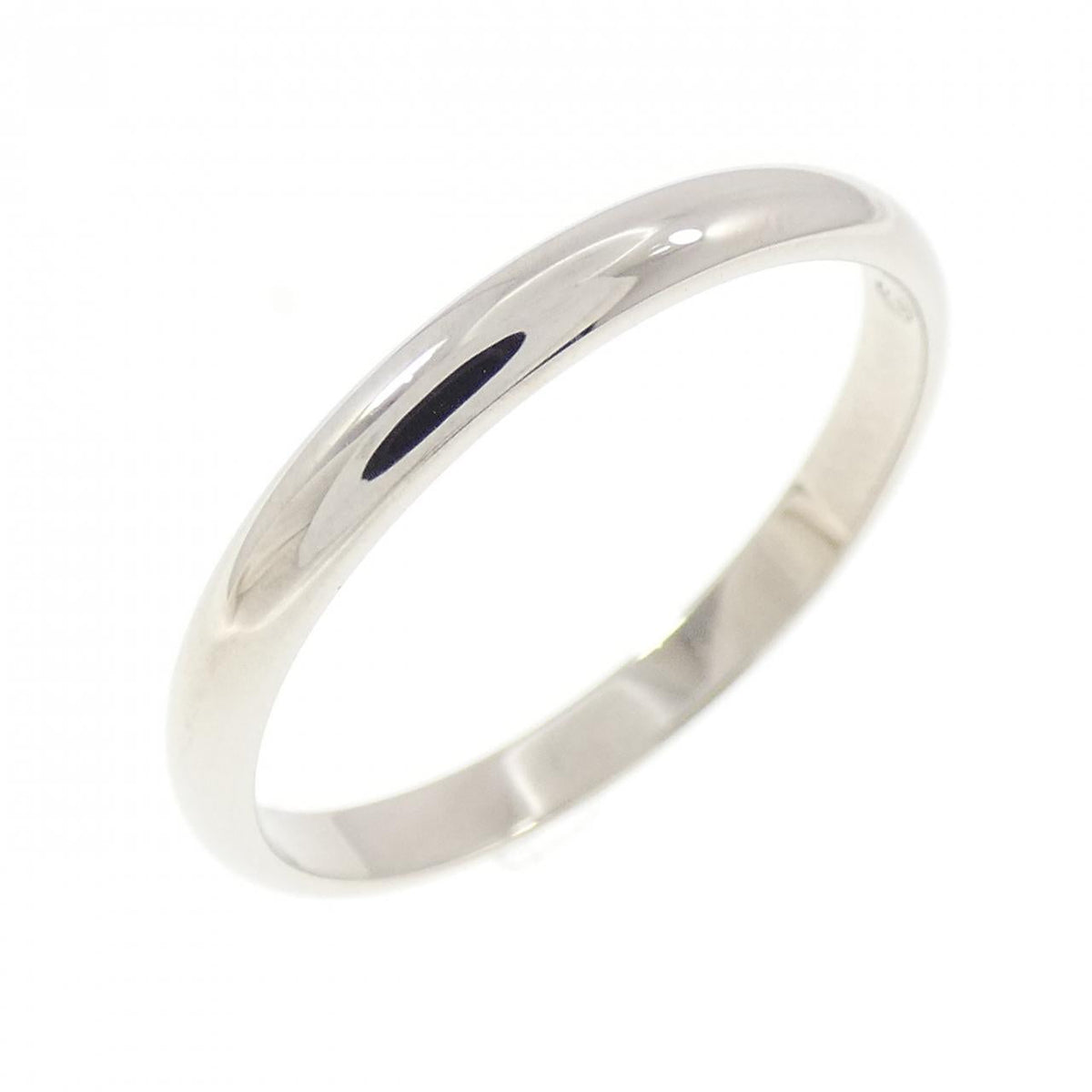 Cartier Platinum Diamond Wedding Ring – front view