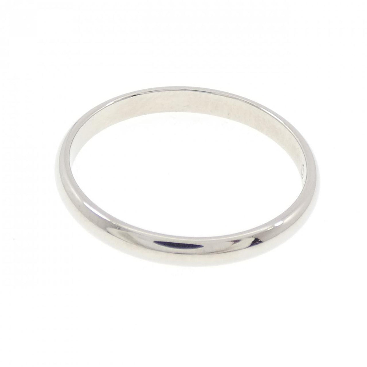 Cartier Platinum Diamond Wedding Ring – top view