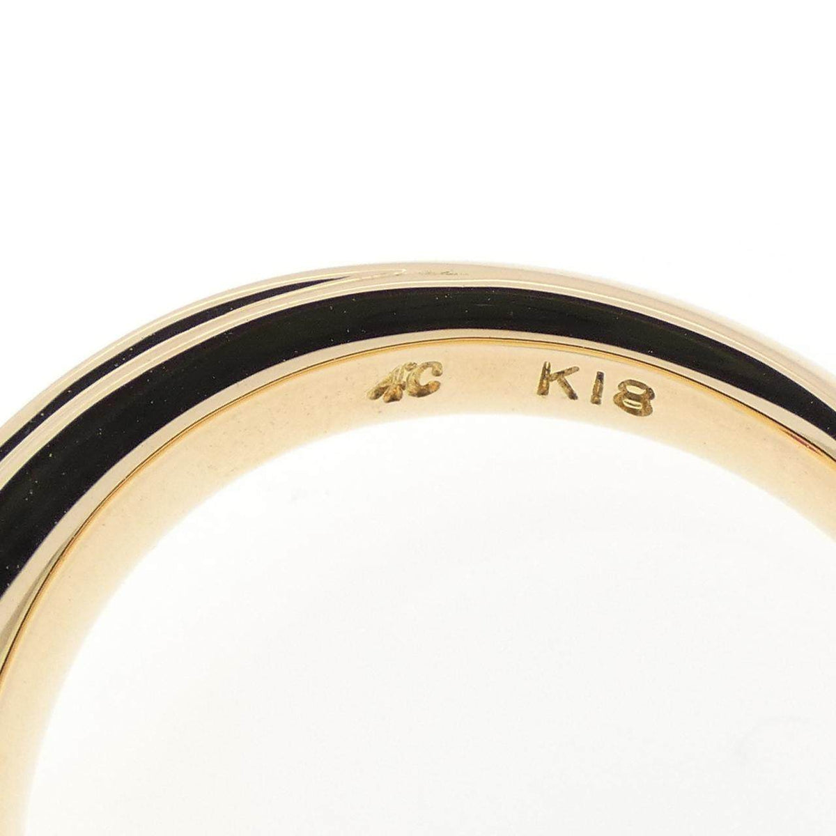 4°C 18K Yellow Gold Ruby Ring – inside band