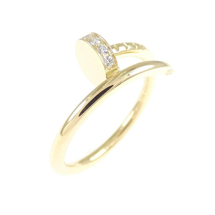 Cartier Juste Un Clou 18K Yellow Gold Diamond Ring – front view