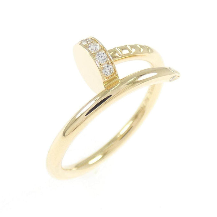 Cartier Juste Un Clou Small 18K Yellow Gold Diamond Ring – front view