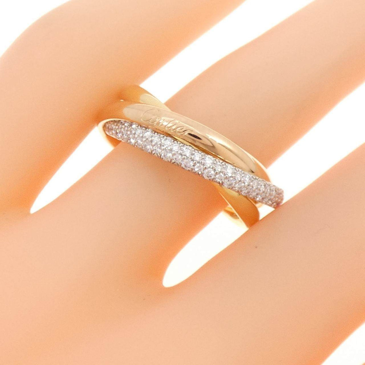 Cartier Trinity 18K Yellow Gold Diamond Ring – packaging