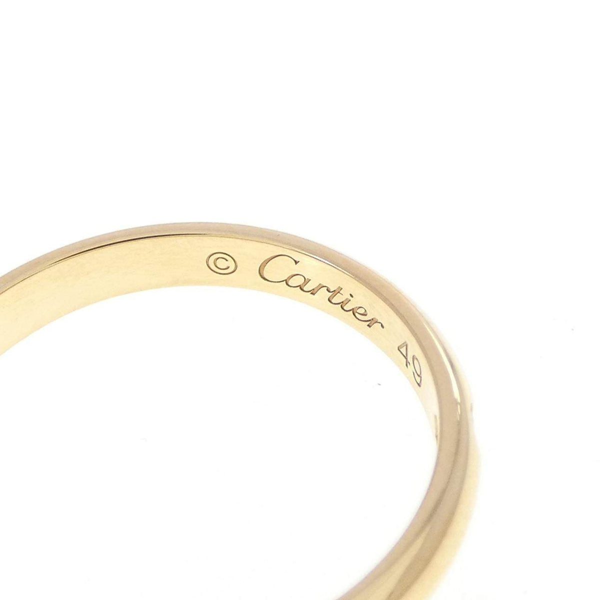 Cartier 1895 18K Yellow Gold Diamond Wedding Ring – inside band