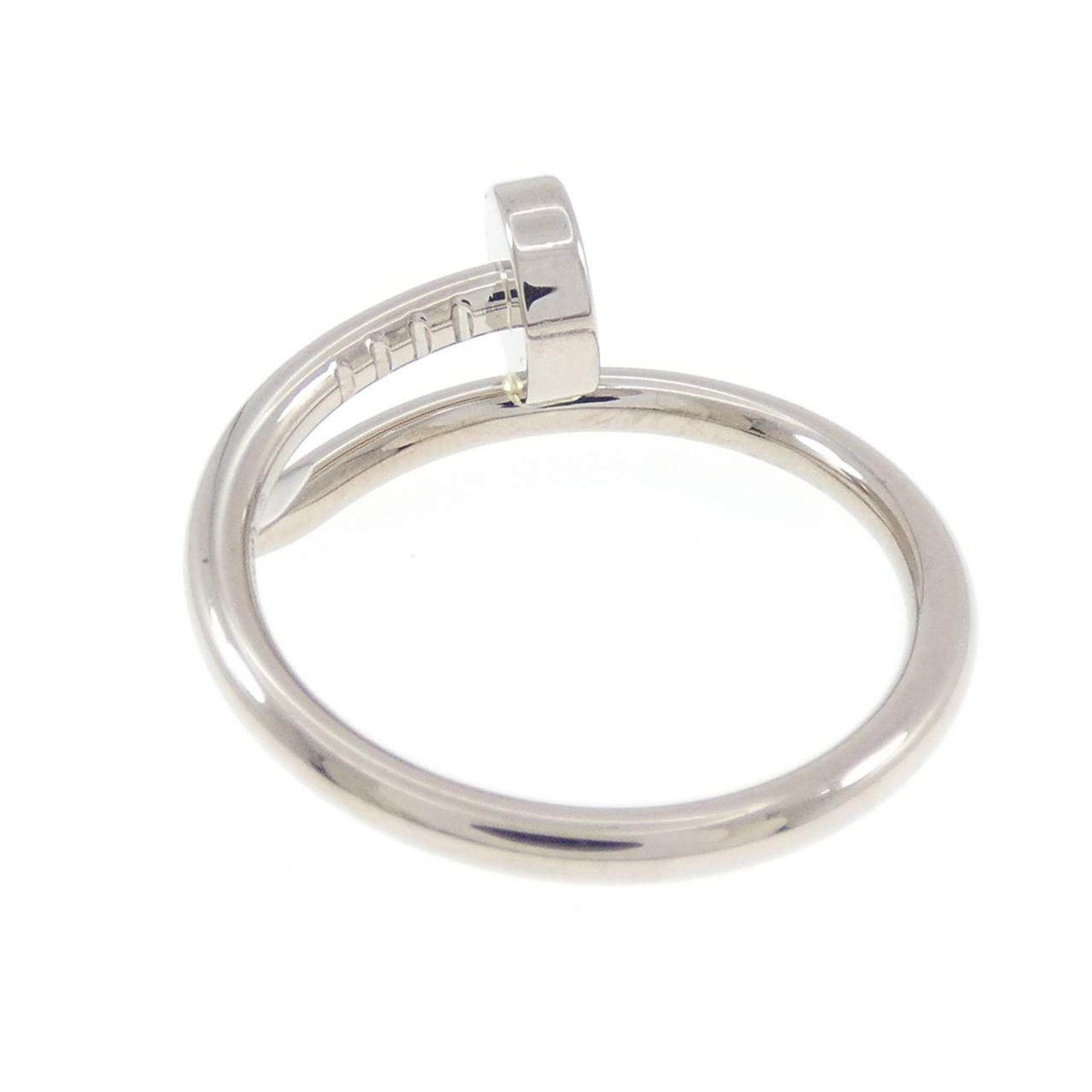 Cartier Juste Un Clou Small 18K White Gold Ring – top view