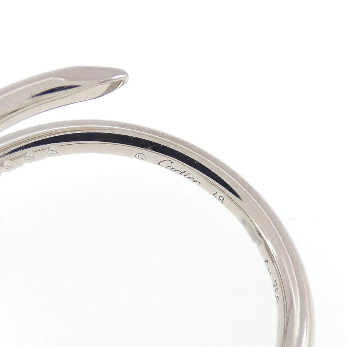 Cartier Juste Un Clou Small 18K White Gold Ring – inside band