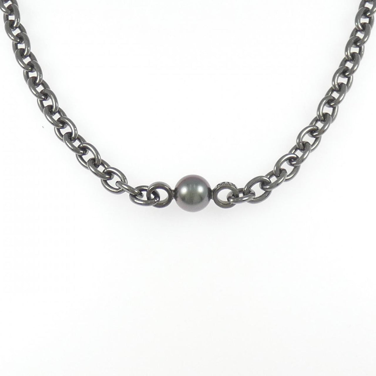 Mikimoto Passionoir Sterling Silver Necklace – front view
