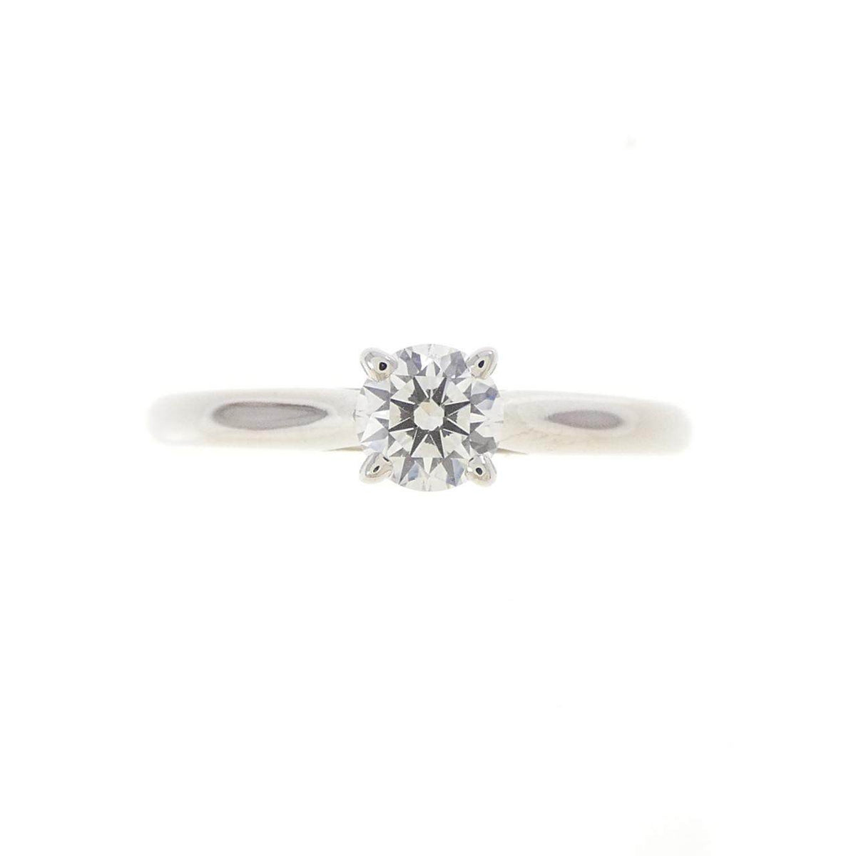 Cartier 1895 Platinum Diamond Solitaire Ring – side view