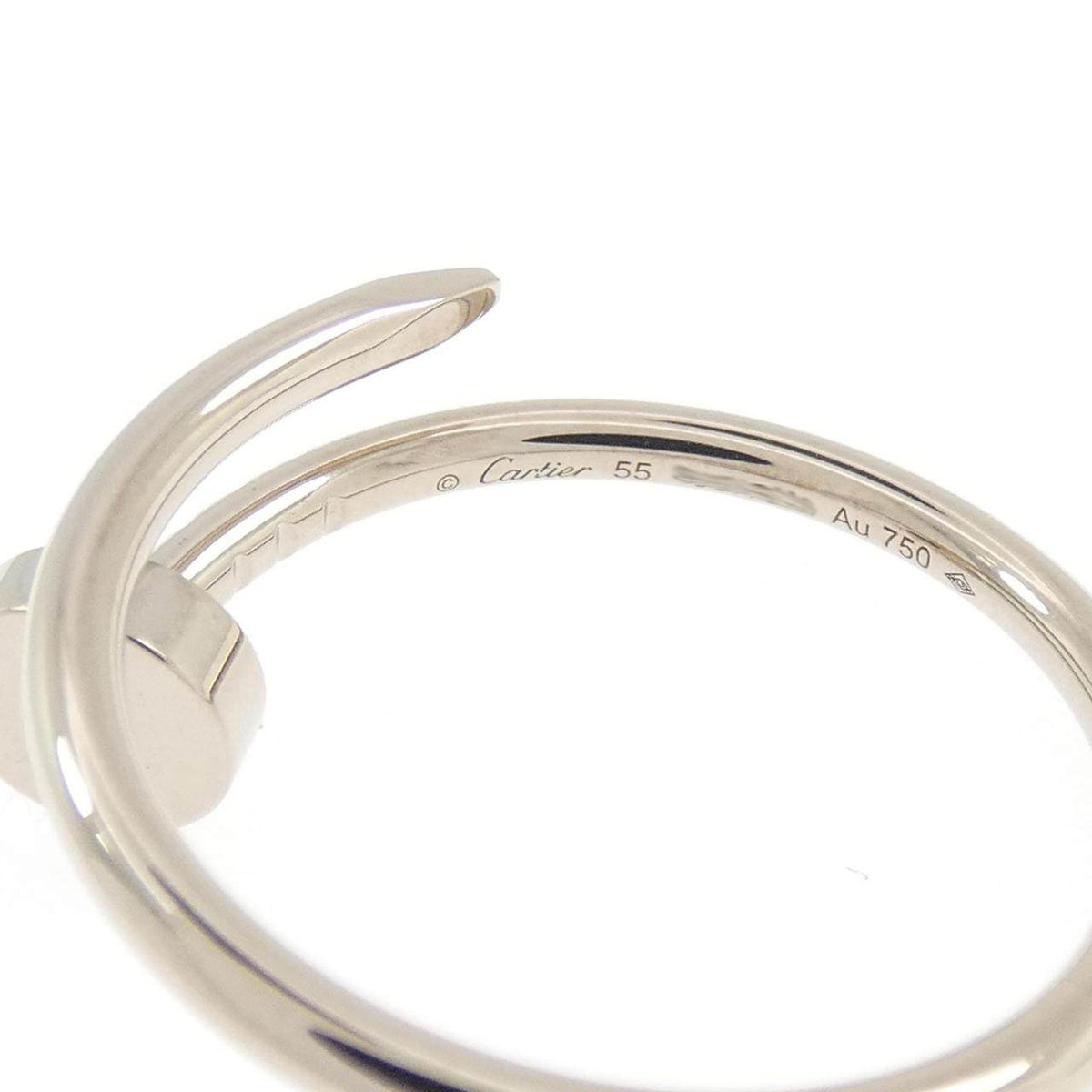 Cartier Juste Un Clou Small 18K White Gold Ring – inside band