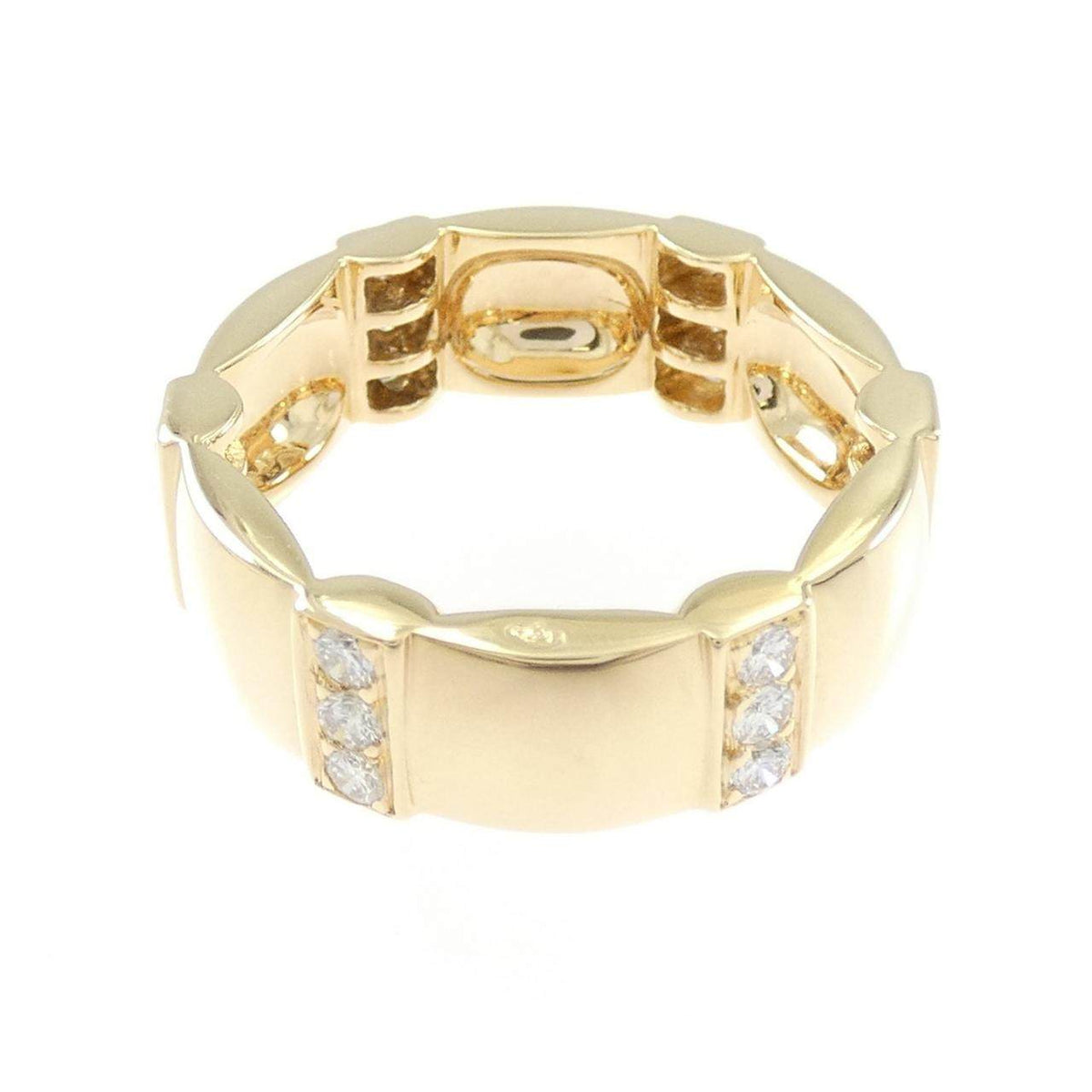 Chaumet Jeux de Liens 18K Yellow Gold Diamond Ring – top view