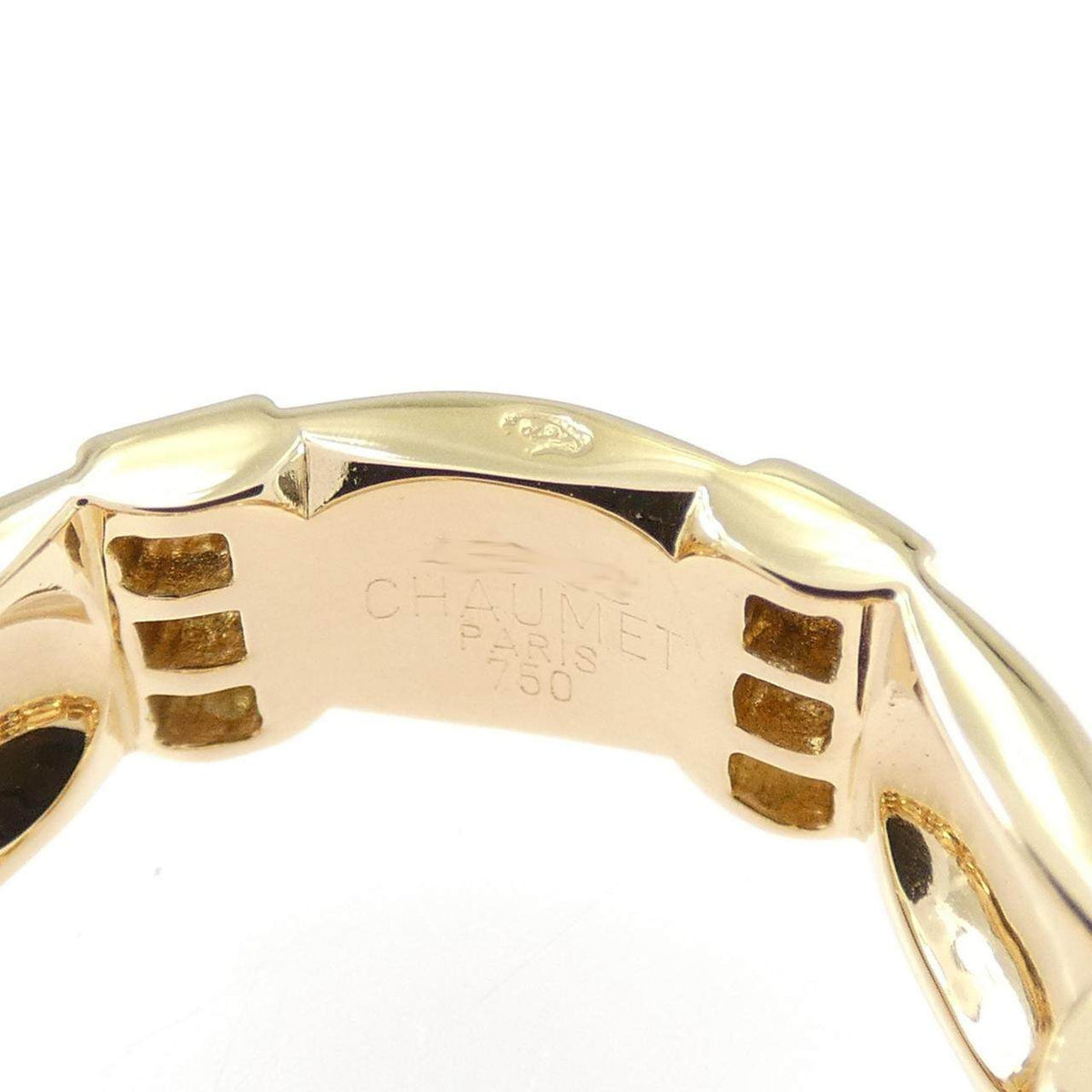 Chaumet Jeux de Liens 18K Yellow Gold Diamond Ring – inside band