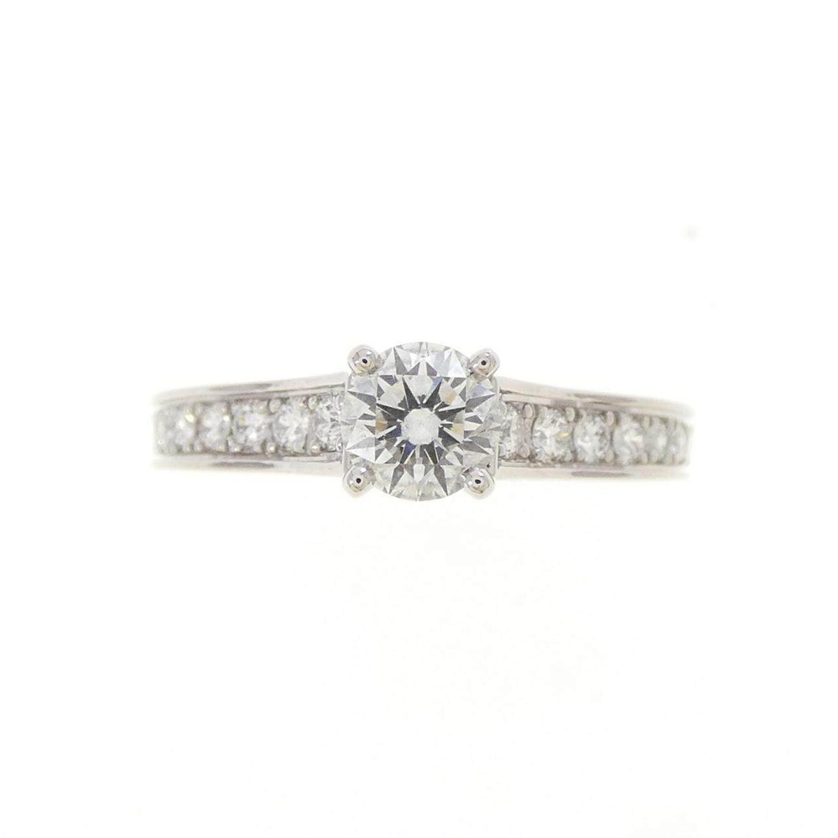 Cartier 1895 Platinum Diamond Solitaire Ring – side view