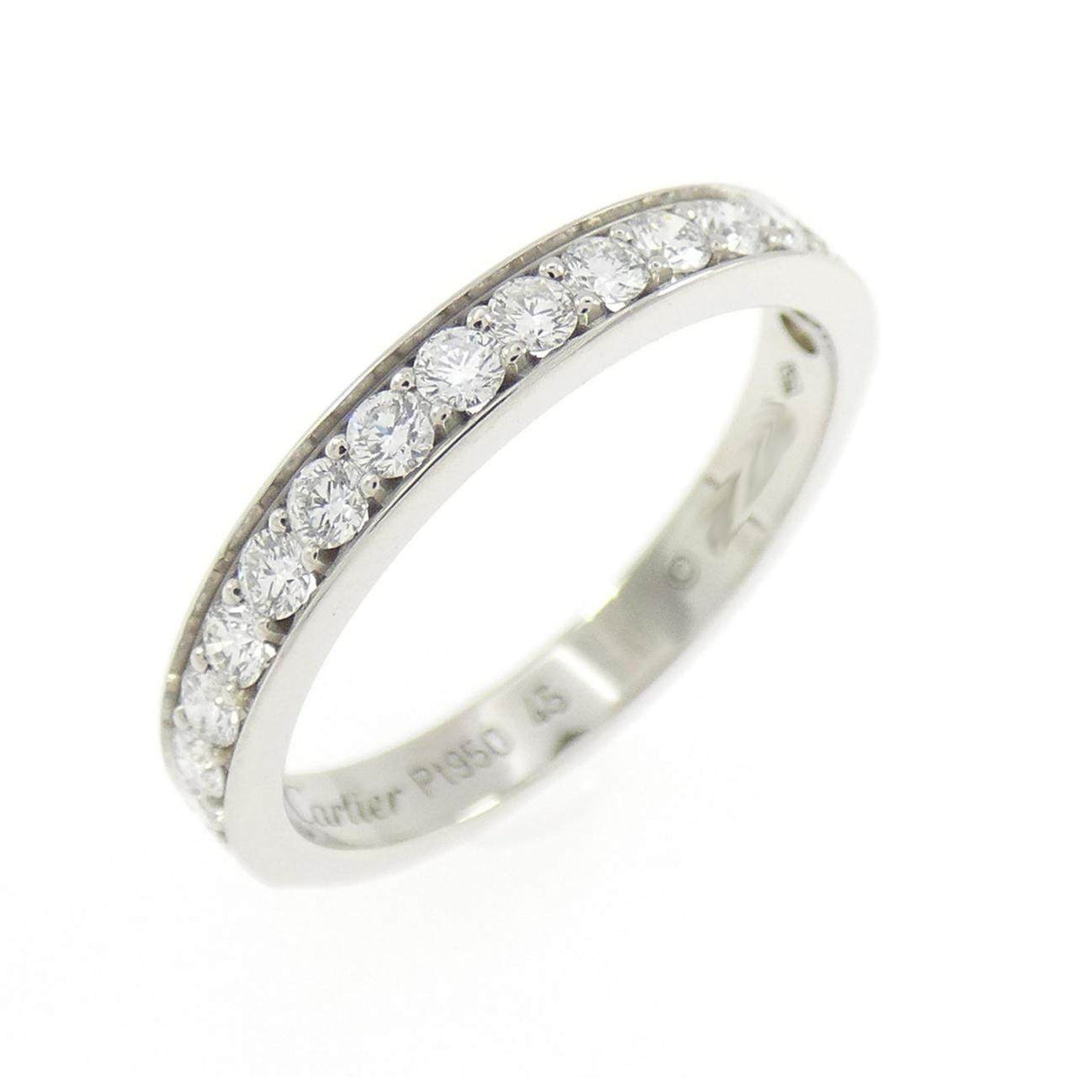 Cartier Platinum Diamond Wedding Ring – front view