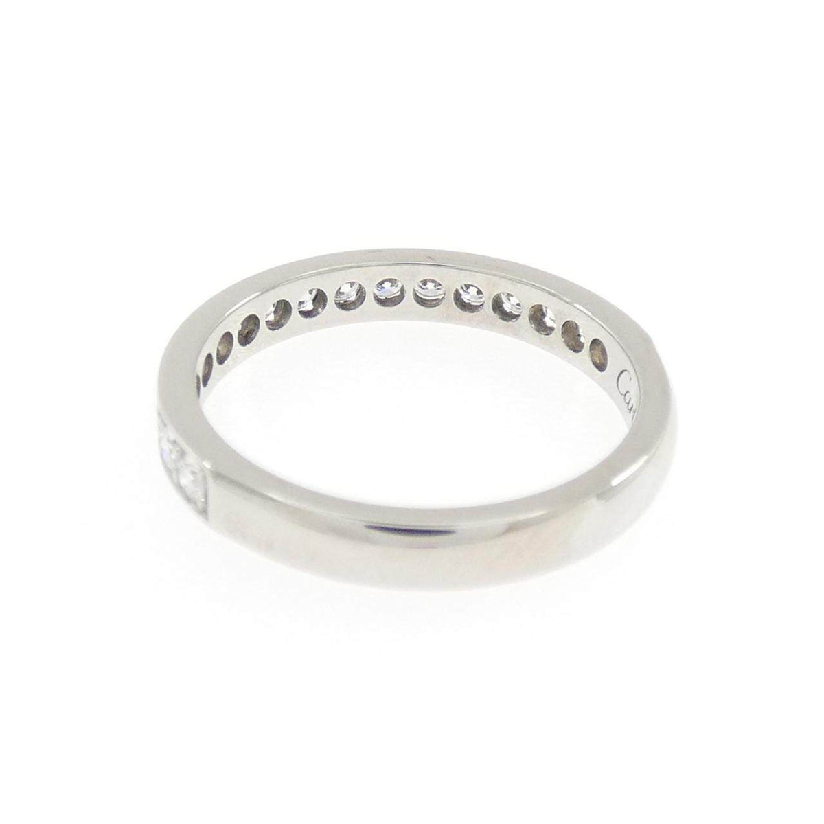 Cartier Platinum Diamond Wedding Ring – top view