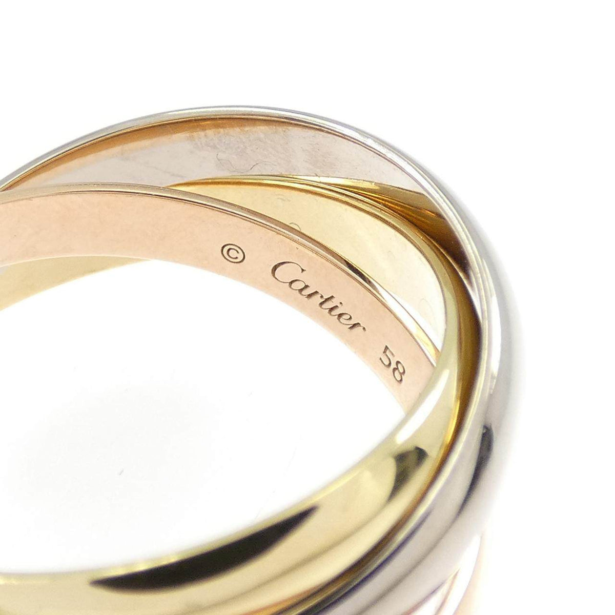 Cartier Trinity 18K Yellow Gold Ring – inside band