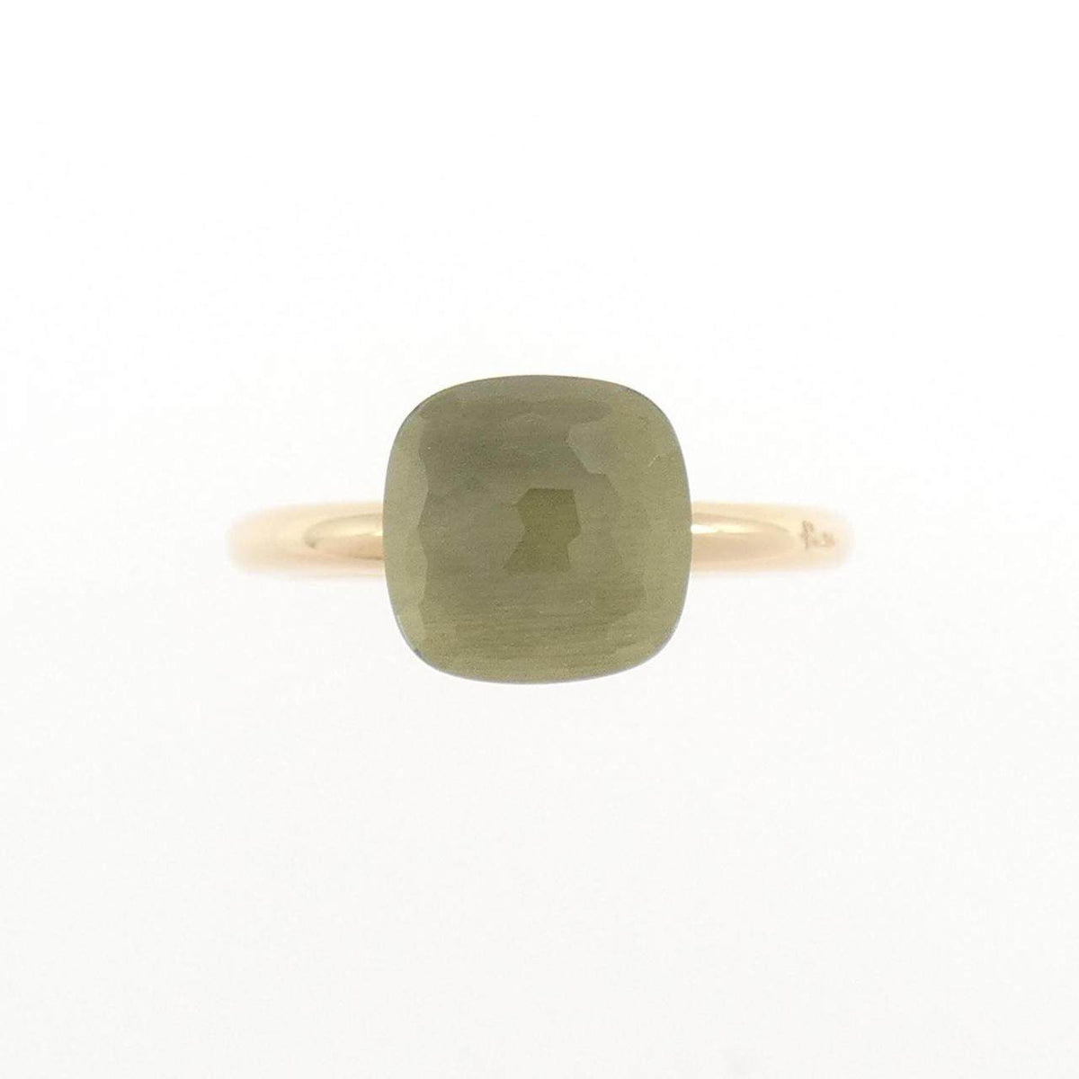 Pomellato Nudo 18K Rose Gold Topaz Ring – side view