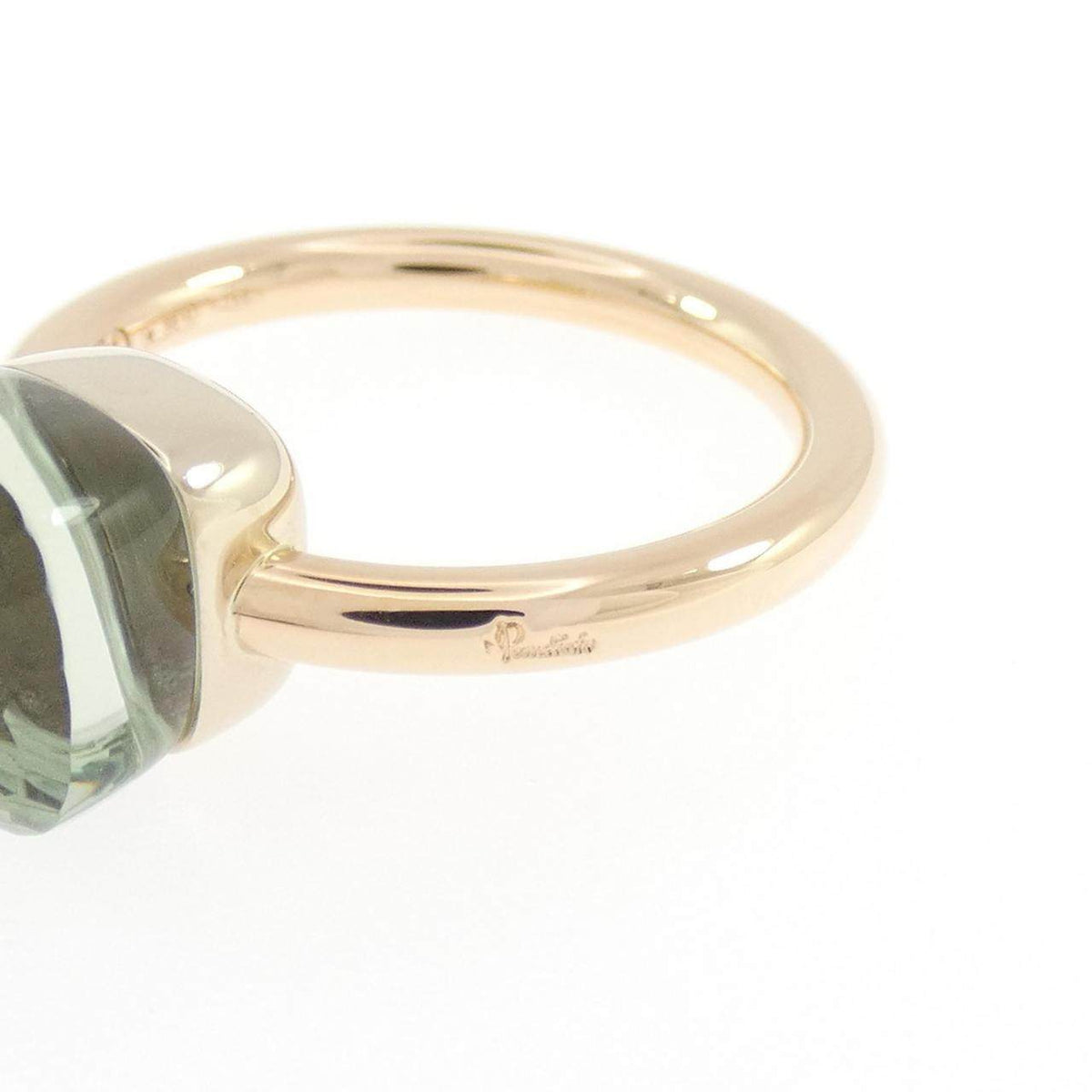 Pomellato Nudo 18K Rose Gold Topaz Ring – inside band
