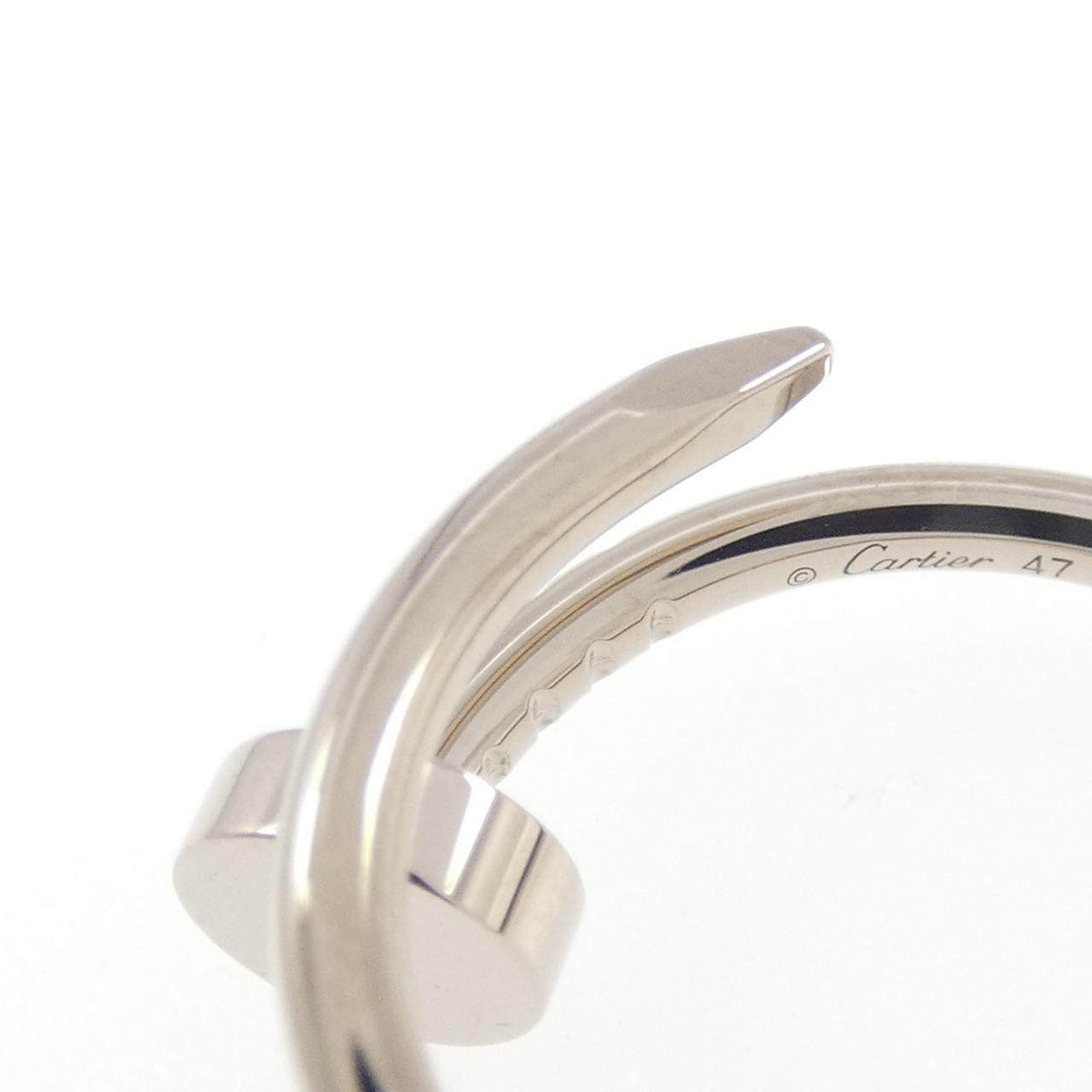 Cartier Juste Un Clou 18K White Gold Ring – inside band