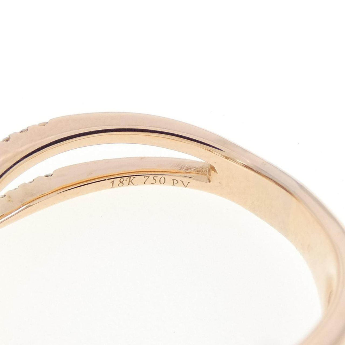 Ponte Vecchio 18K Rose Gold Diamond Ring – inside band