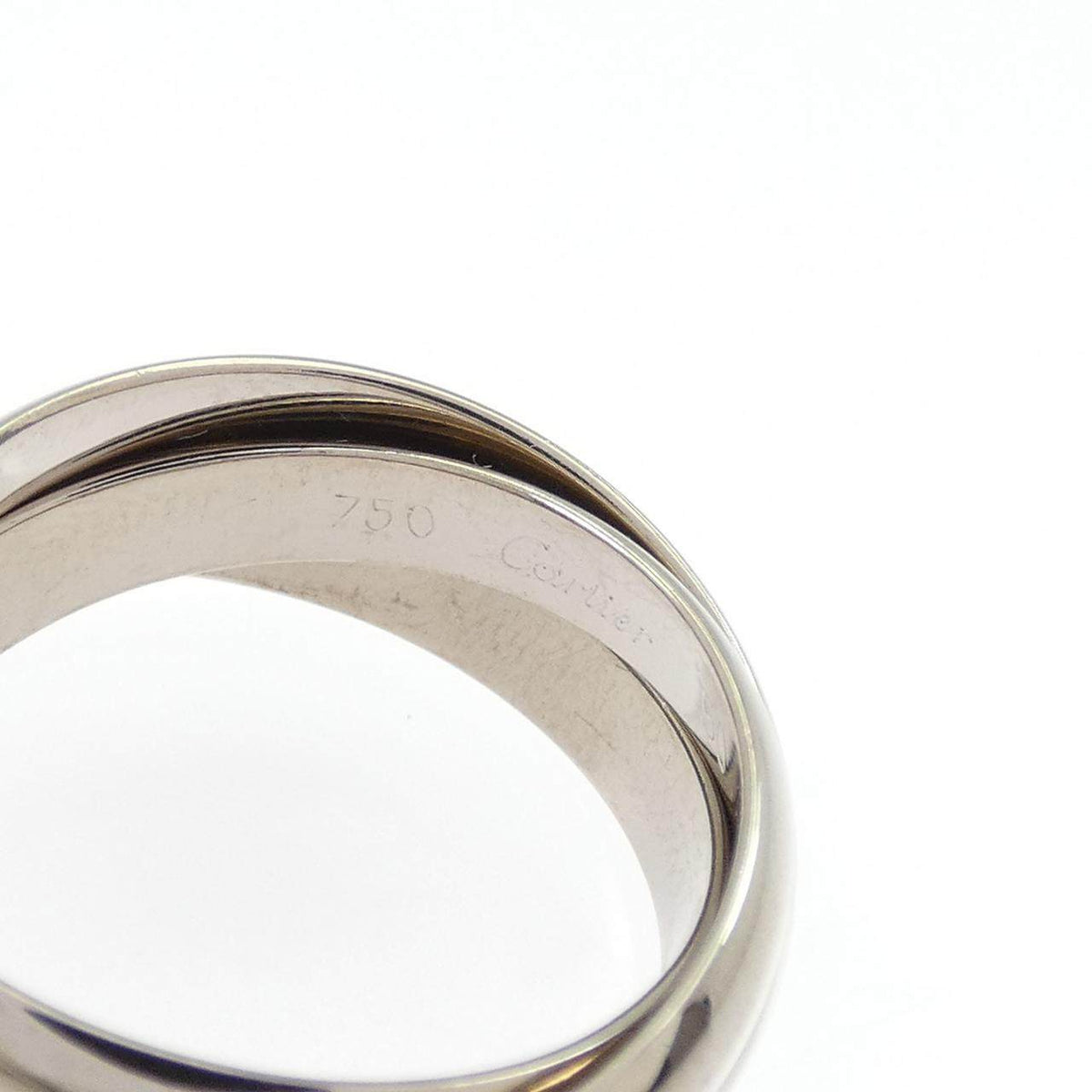 Cartier Trinity 18K White Gold Ring – inside band