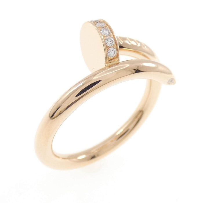 Cartier Juste Un Clou 18K Rose Gold Diamond Ring – front view