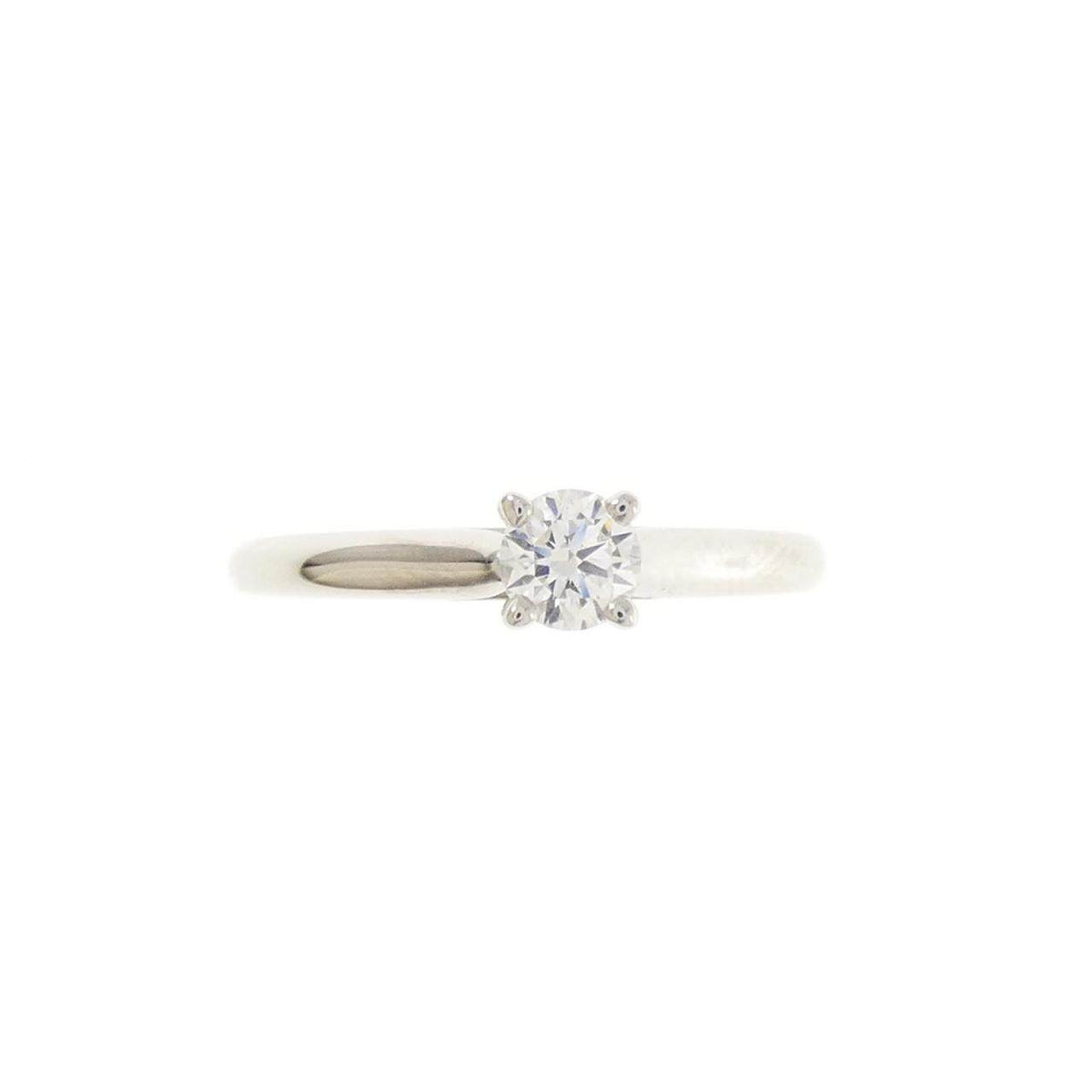Cartier 1895 Platinum Diamond Solitaire Ring – side view