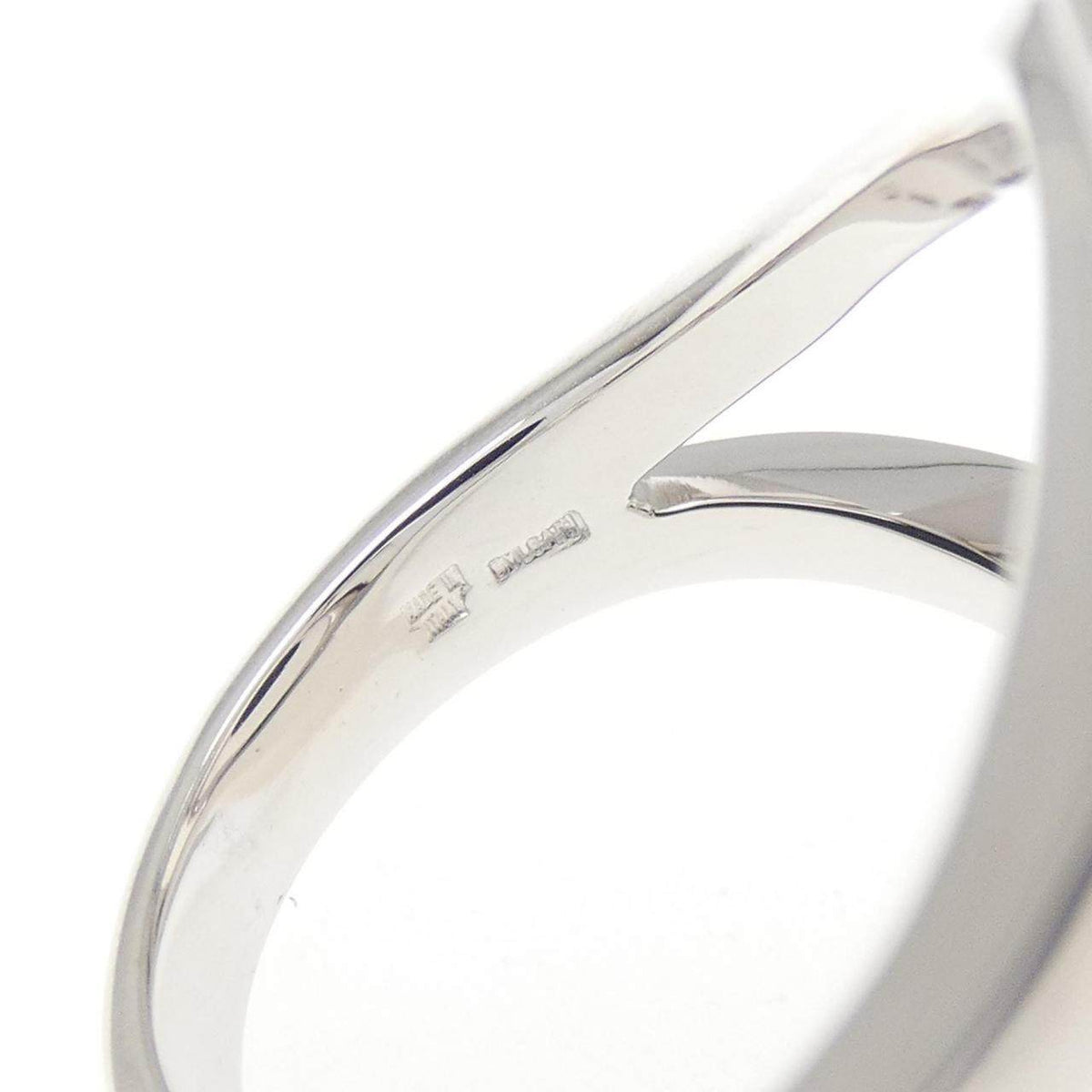 Bulgari BVLGARI BVLGARI Big 18K White Gold Onyx Ring – inside band