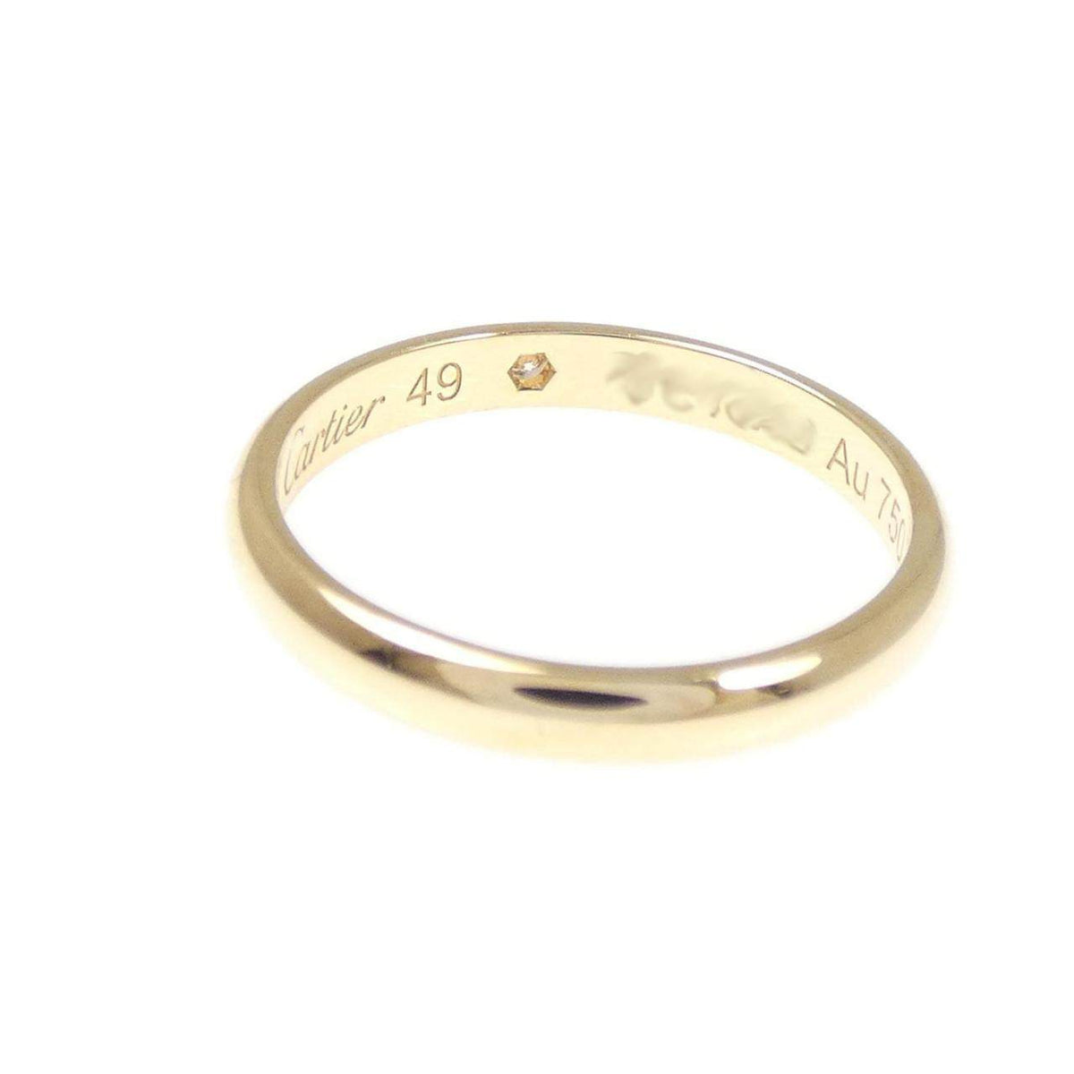 Cartier 1895 18K Yellow Gold Diamond Wedding Ring – top view