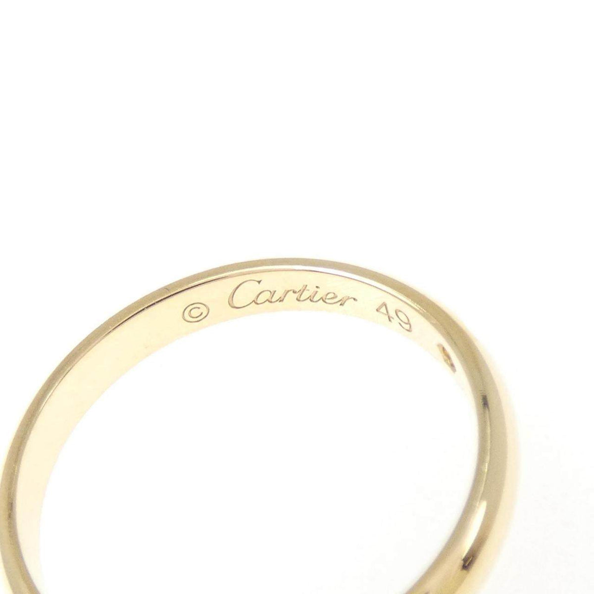 Cartier 1895 18K Yellow Gold Diamond Wedding Ring – inside band