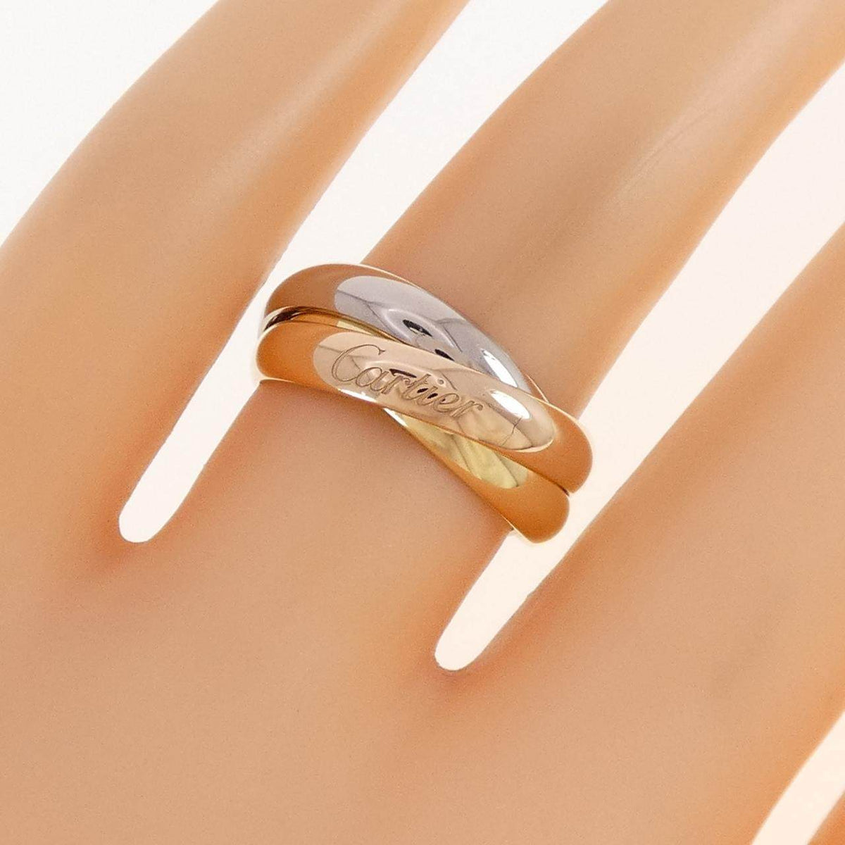 Cartier Trinity Three 18K Yellow Gold Diamond Ring – packaging