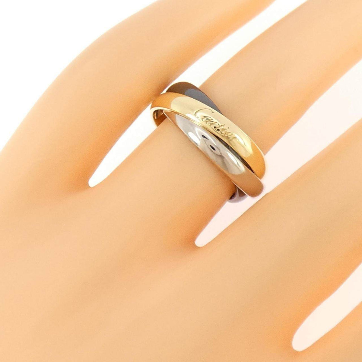 Cartier Trinity Ceramic 18K Yellow Gold Diamond Ring – packaging