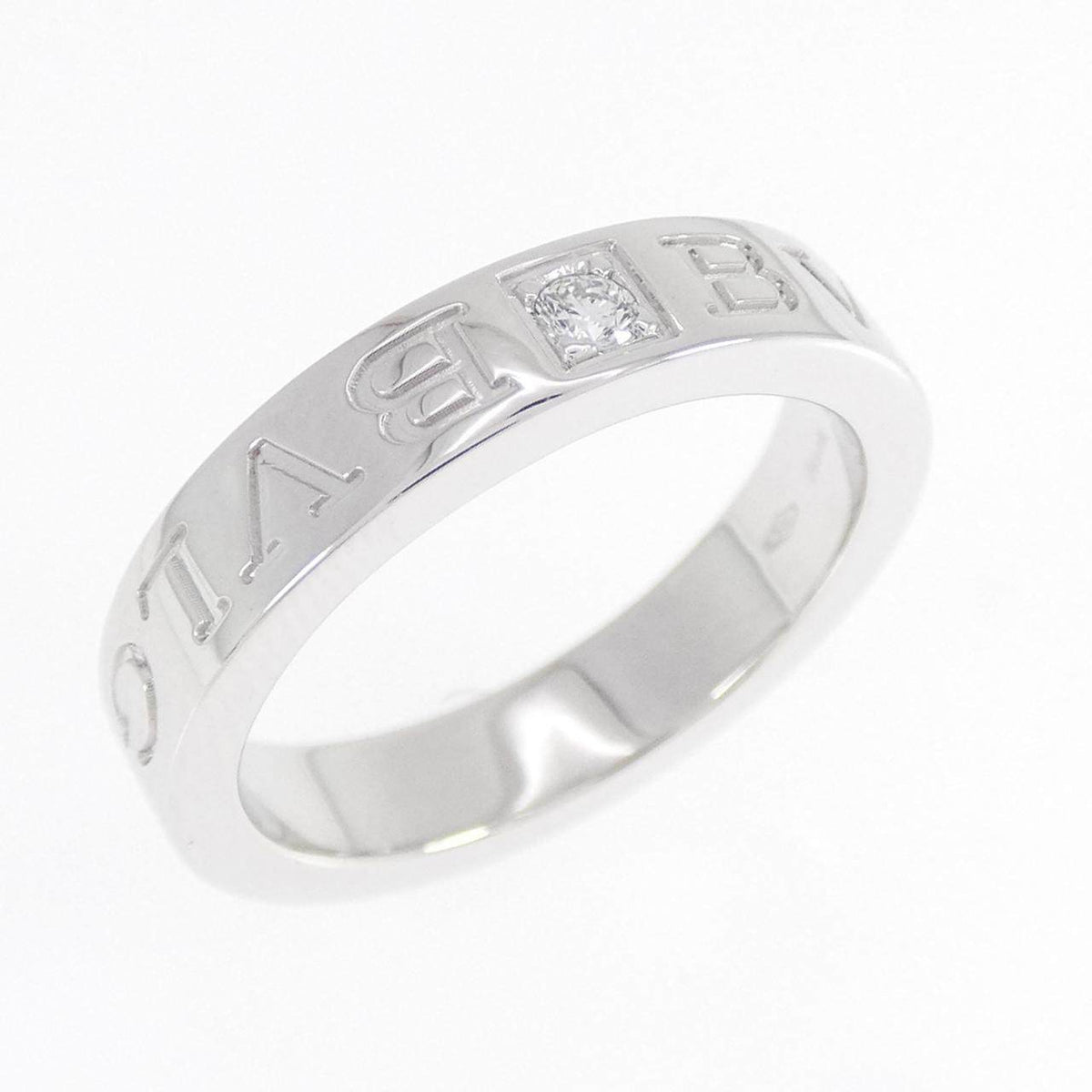 Bulgari B.zero1 18K White Gold Diamond Ring – front view