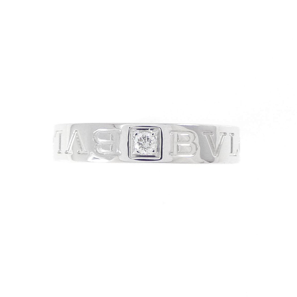 Bulgari B.zero1 18K White Gold Diamond Ring – side view